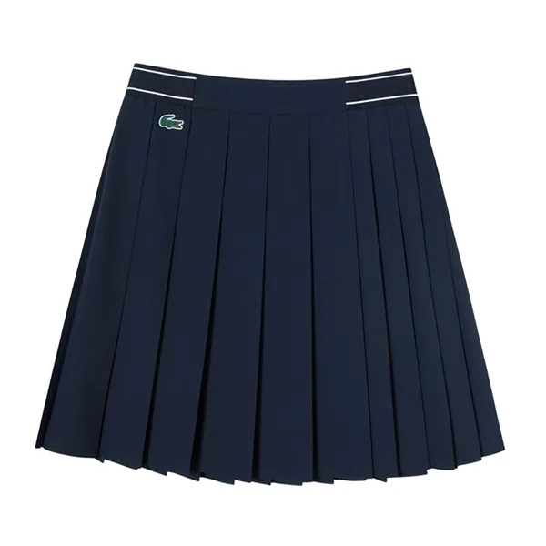 Chân Váy Xếp Ly Nữ Lacoste Golf Mid-Length Pleated Skirt JF708E 54G HDE Màu Xanh Navy