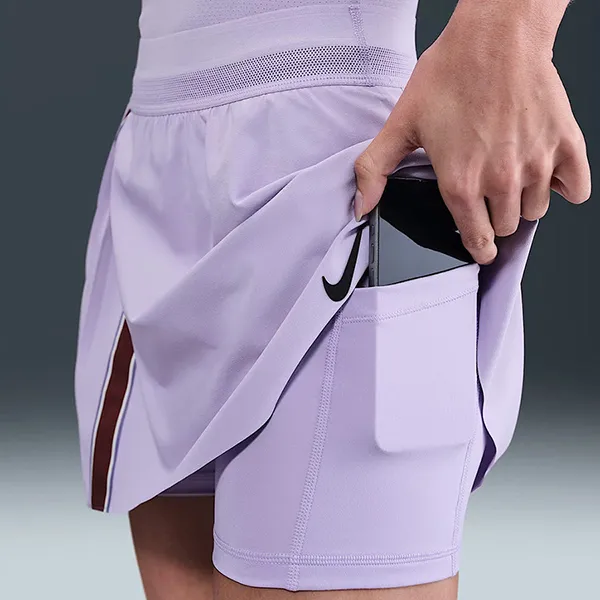 Chân Váy Pickleball/Tenis Nữ Nike Slam RG Skort - Hydrangeas FZ6766-515 Màu Tím Size L