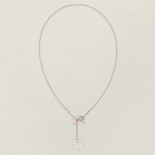 Dây Chuyền Hermès Ex-Libris Pendant Màu Bạc