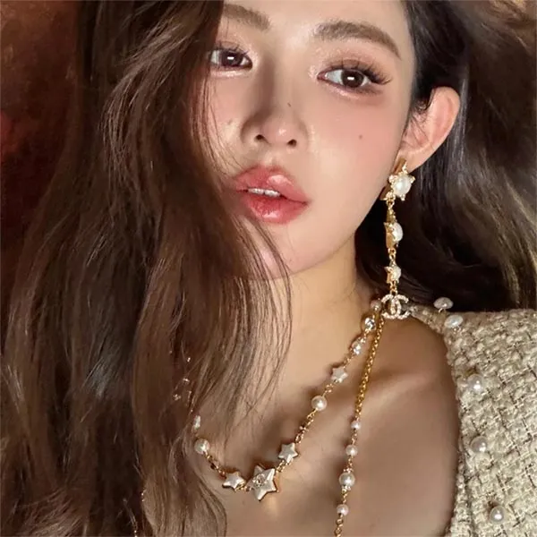 Dây Chuyền Nữ Chanel Star Necklace Màu Vàng Gold