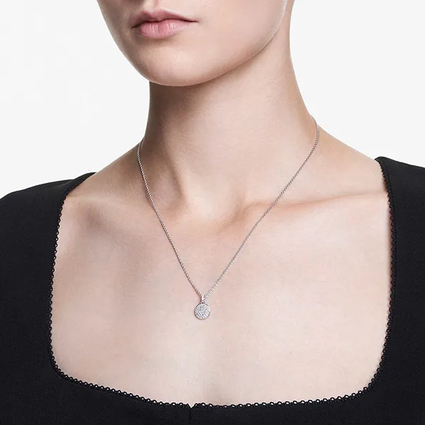 Dây Chuyền Nữ Swarovski Meteora Pendant White, Rhodium Plated 5683446 Màu Trắng Bạc