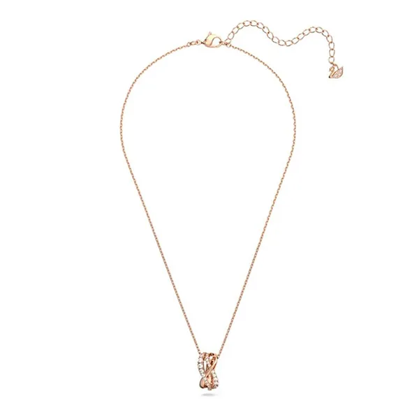 Dây Chuyền Nữ Swarovski Twist Rose Gold Coloured Crystal Pendant 5620549 Màu Vàng Hồng