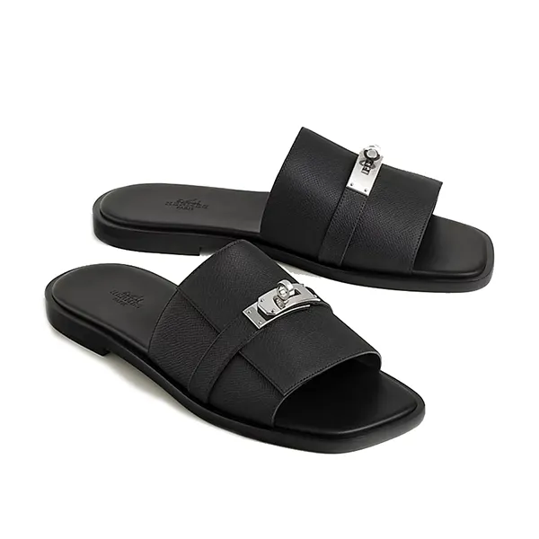 Dép Hermès HM Gabriel Sandal Noir Màu Đen Size 41