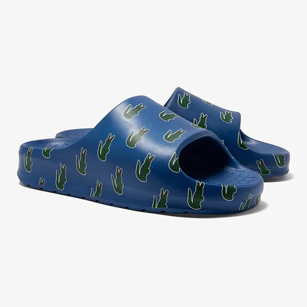 Dép Nam Lacoste Men's Serve Slide 2.0 Color-Pop Slides 46CMA0043 253 Màu Xanh Đậm Size 6