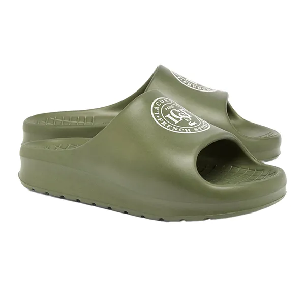 Dép Nữ Lacoste Serve Slide 2.0 48CFA0012 255 Màu Xanh Green Size 9