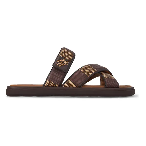 Dép Louis Vuitton LV Venice Mule Brown 1ACRJH Màu Nâu Size 40