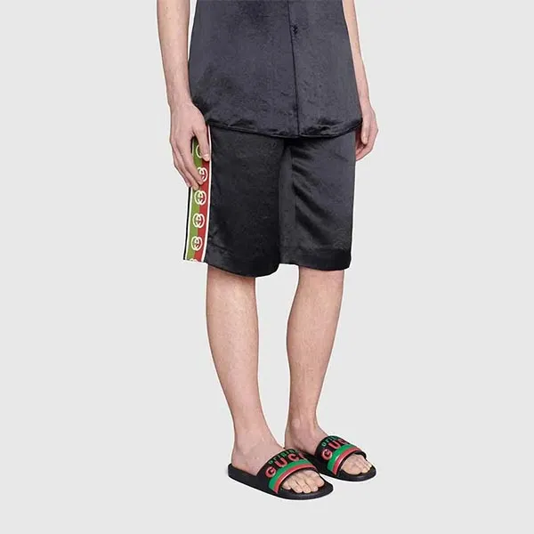 Dép Nam Gucci Men's Original Slide Sandal Màu Đen Size 7