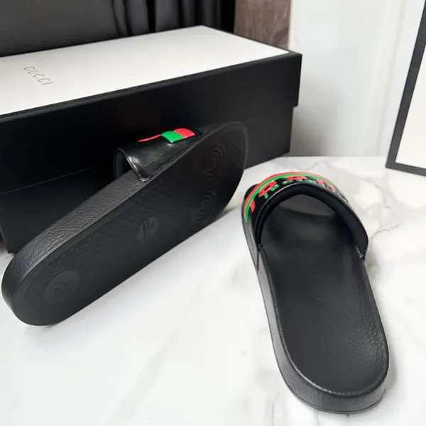 Dép Nam Gucci Men's Original Slide Sandal Màu Đen Size 7