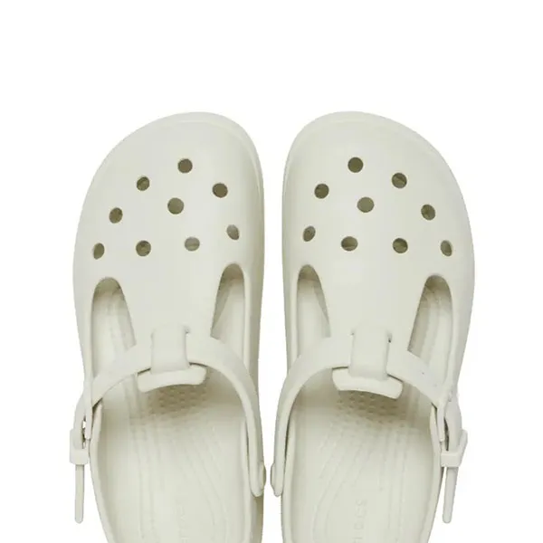 Dép Nữ Crocs Sandal Women Classic Mary Jane Clog - Comfort™ Lightweight Flexible 360-degree comfort - Linen Màu Trắng Size 3
