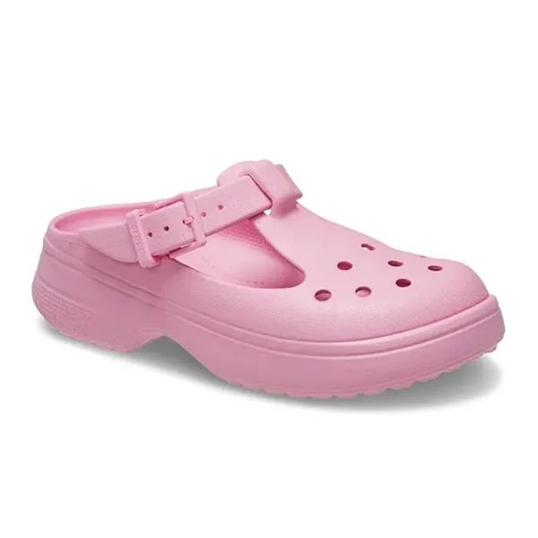 Dép Nữ Crocs Sandal Women Classic Mary Jane Clog - Comfort™ Lightweight Flexible 360-degree comfort - Pink Tweed Màu Hồng Size 4