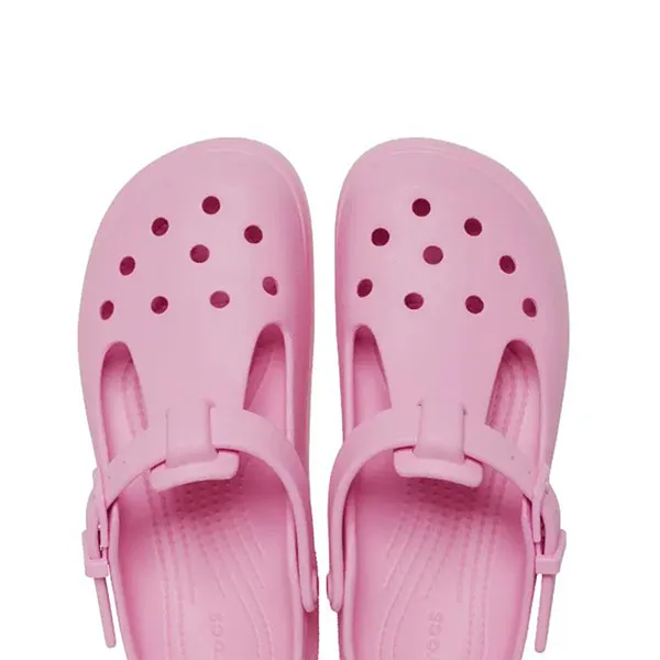 Dép Nữ Crocs Sandal Women Classic Mary Jane Clog - Comfort™ Lightweight Flexible 360-degree comfort - Pink Tweed Màu Hồng Size 4