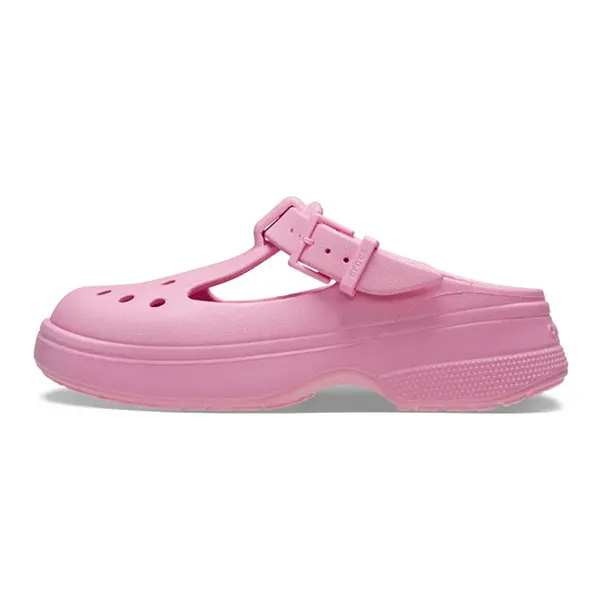 Dép Nữ Crocs Sandal Women Classic Mary Jane Clog - Comfort™ Lightweight Flexible 360-degree comfort - Pink Tweed Màu Hồng Size 4