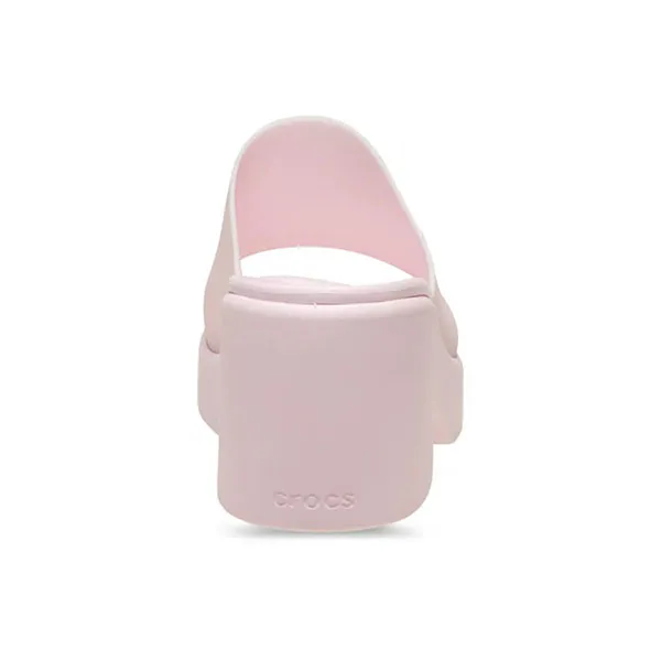 Dép Nữ Crocs Sandal Women's Brooklyn Frocsted Slide Heel LiteRide™ Foam - Pink Milk Màu Hồng Size 5