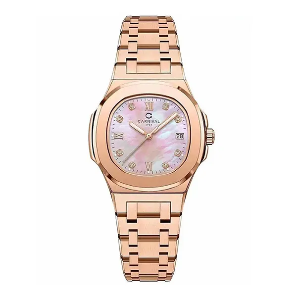 Đồng Hồ Carnival Watch 8160L-VH-HK Màu Vàng Hồng