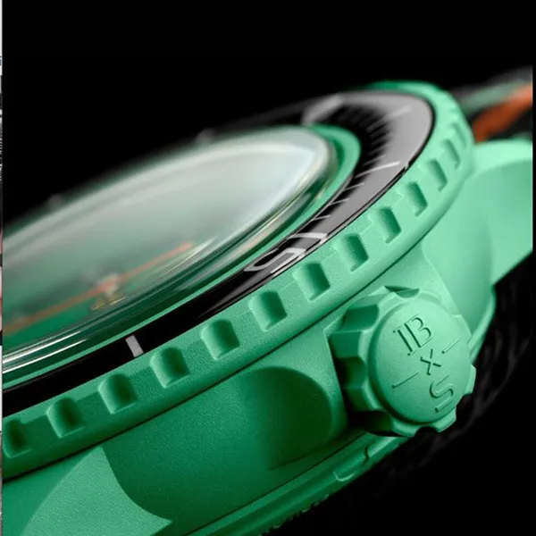 Đồng Hồ Nam Blancpain x Swatch Indian Ocean SO35I100C Màu Xanh Lá