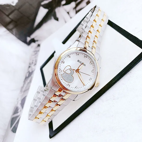 Đồng Hồ Nam Bulova Quartz 98P152 Màu Bạc Vàng