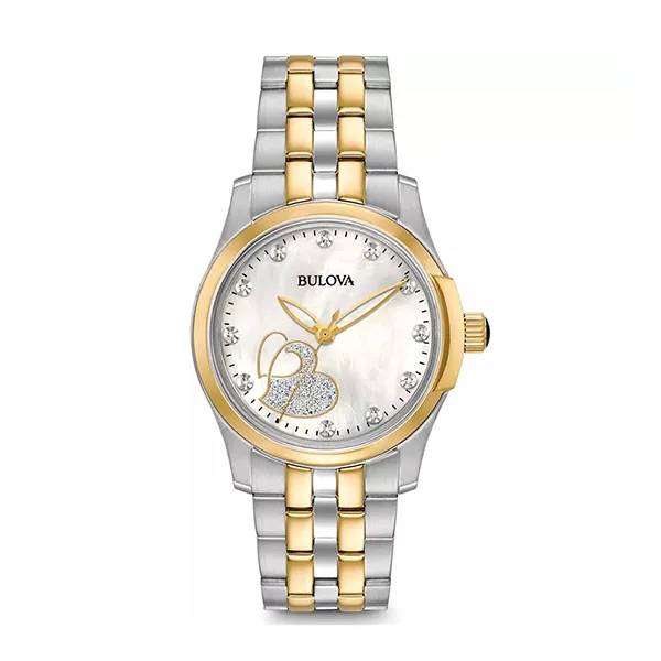 Đồng Hồ Nam Bulova Quartz 98P152 Màu Bạc Vàng