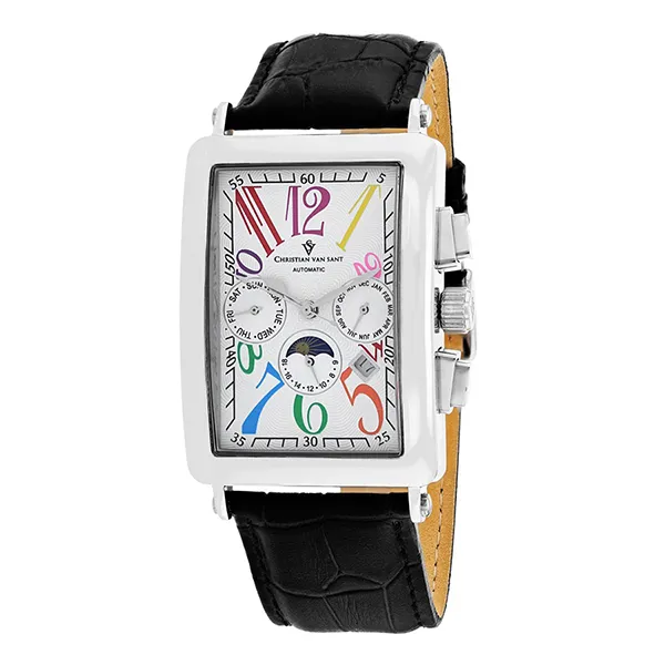 Đồng Hồ Nam Christian Van Sant Men's Prodigy Watch CV9138 Màu Trắng - Đen