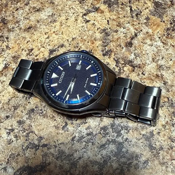 Đồng Hồ Nam Citizen WDR Eco Drive Blue Dial Men Watch AW1147 52L Xám Đậm