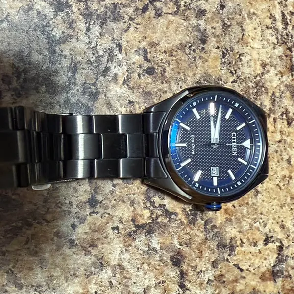 Đồng Hồ Nam Citizen WDR Eco Drive Blue Dial Men Watch AW1147 52L Xám Đậm