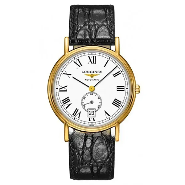 Đồng Hồ Nam Longines Presence Small Seconds L4.805.2.11.2 (L48052112) Màu Đen - Vàng