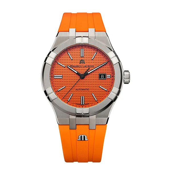 Đồng Hồ Nam Maurice Lacroix Limited Edition Aikon GMT AI6008-SS00F-530-E Màu Cam