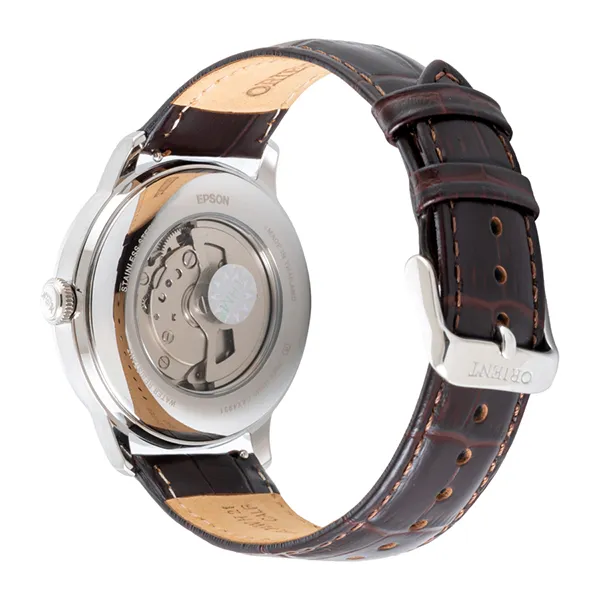 Đồng Hồ Nam Orient Bambino Automatic Watch RA-AK0805E30B Màu Nâu/Xanh