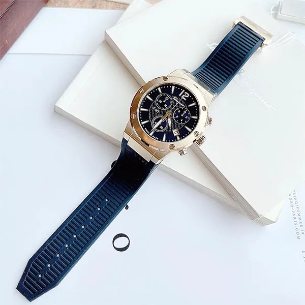 Đồng Hồ Nam Salvatore Ferragamo F-80 44mm FIJ00720 Màu Xanh - Vàng