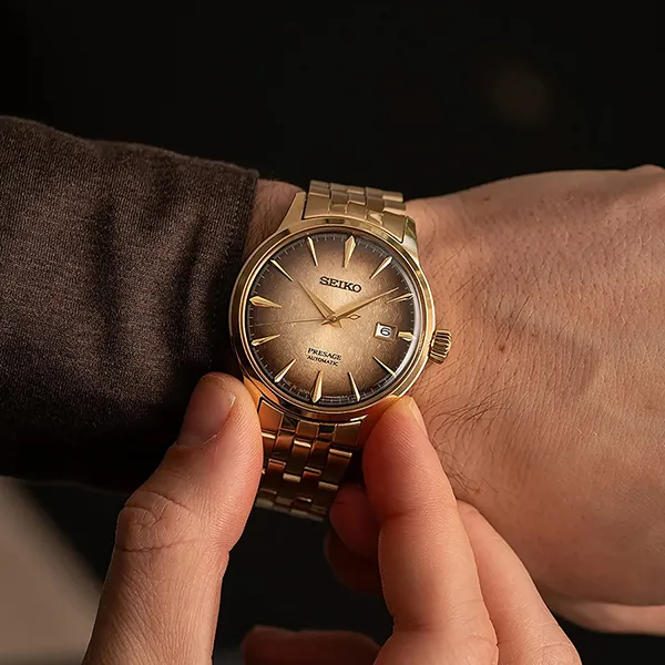 Đồng Hồ Nam Seiko Presage SRPK48 Màu Vàng