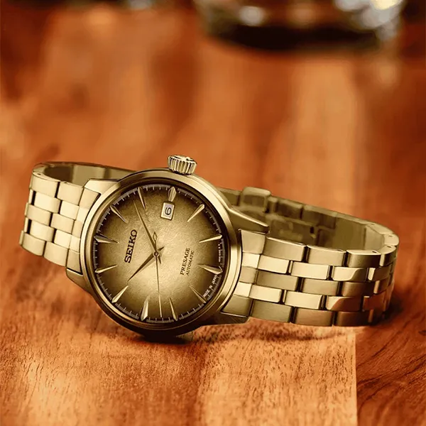 Đồng Hồ Nam Seiko Presage SRPK48 Màu Vàng