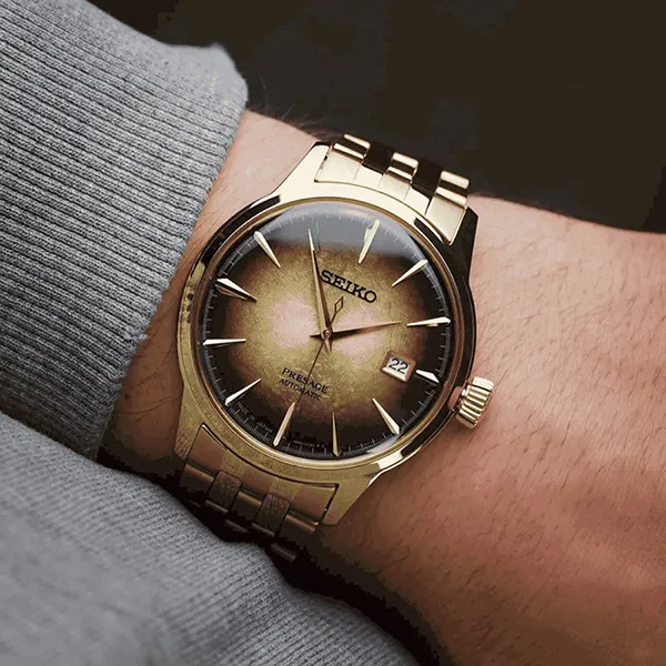 Đồng Hồ Nam Seiko Presage SRPK48 Màu Vàng