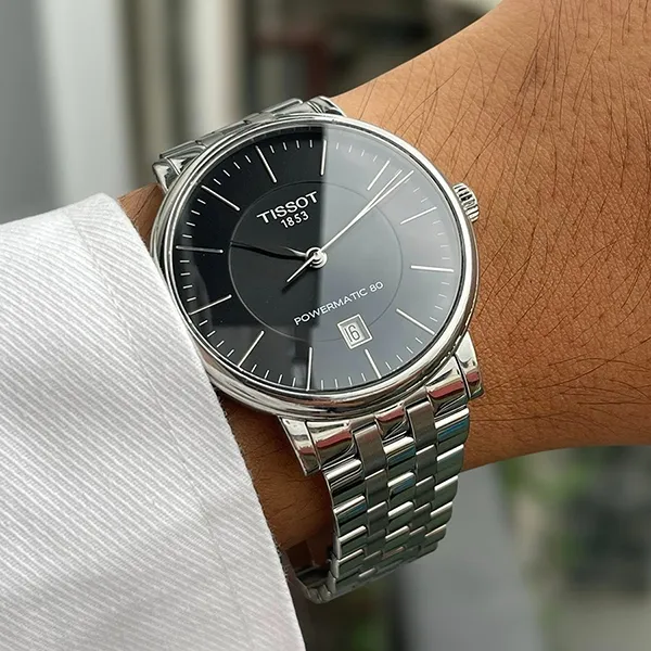 Đồng Hồ Nam Tissot Carson T122.407.11.051.00 Màu Đen Bạc