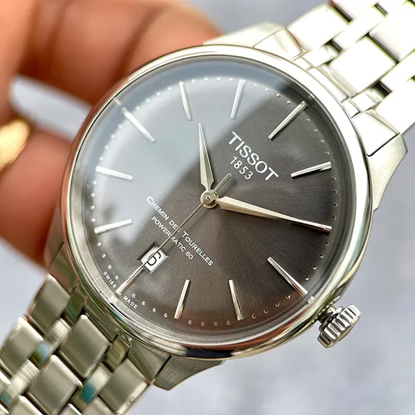 Đồng Hồ Nam Tissot Chemin Des Tourelles Powermatic 80 T139.807.11.061.00 (T1398071106100) Màu Đen Bạc