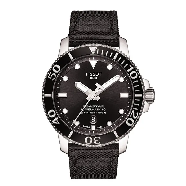 Đồng Hồ Nam Tissot Seastar 1000 Powermatic Watch T120.407.17.051.00 Màu Đen
