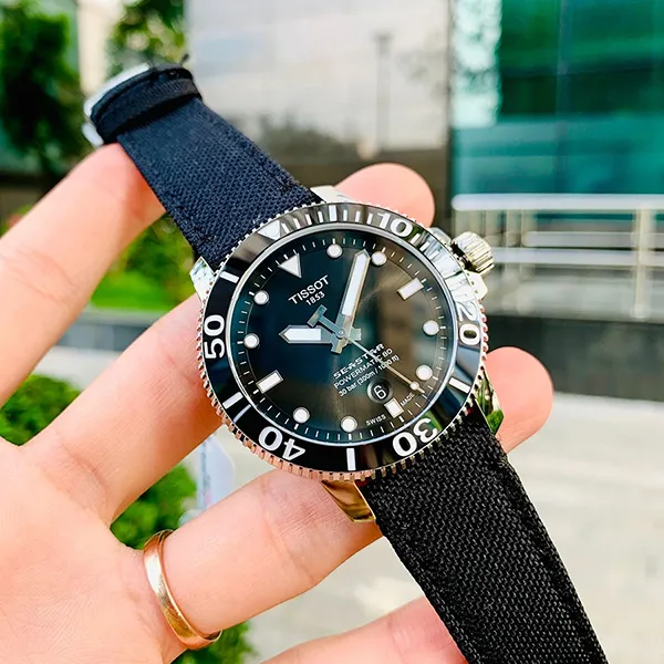 Đồng Hồ Nam Tissot Seastar 1000 Powermatic Watch T120.407.17.051.00 Màu Đen