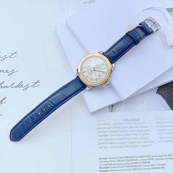 Đồng Hồ Nam Versace VEV900219 Icon Classic Watch 42mm Màu Xanh Vàng