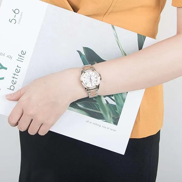Đồng Hồ Nữ Bulova Marine Star 98R234 32mm Màu Demi (Vàng Hồng – Bạc)
