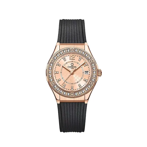 Đồng Hồ Nữ Carnival Fusion Quartz 8173L2-VH-DCS-ROSE (8173L2) Màu Đen