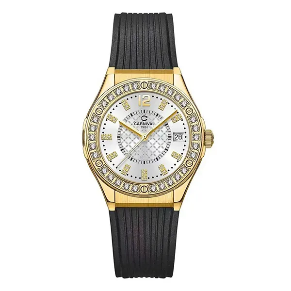 Đồng Hồ Nữ Carnival Fusion Quartz Watch 8173L2-VV-DCS-T (8173L2) Màu Đen - Vàng