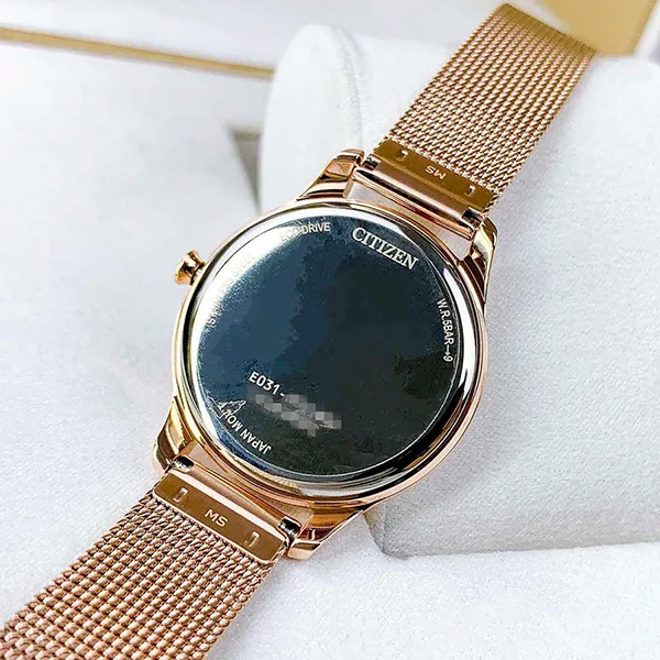 Đồng Hồ Nữ Citizen Eco-drive EM0508-80D Màu Vàng Hồng
