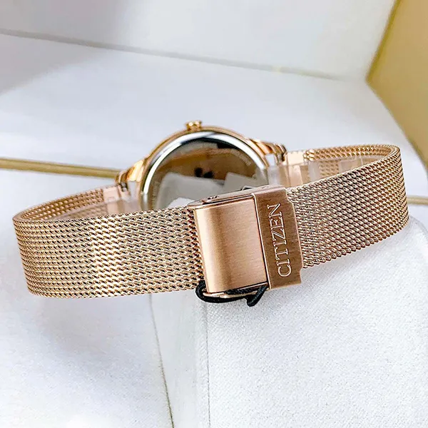 Đồng Hồ Nữ Citizen Eco-drive EM0508-80D Màu Vàng Hồng