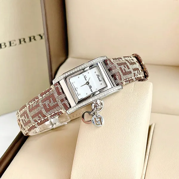 Đồng Hồ Nữ Fendi Classics F718342DC Màu Nâu Trắng