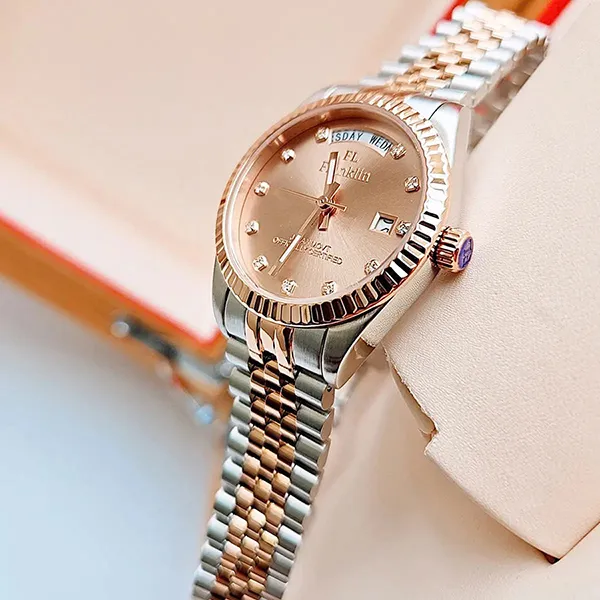 Đồng Hồ Nữ FL Franklin Watch FL5088 Màu Bạc/Vàng Hồng