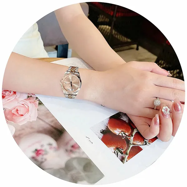 Đồng Hồ Nữ FL Franklin Watch FL5088 Màu Bạc/Vàng Hồng