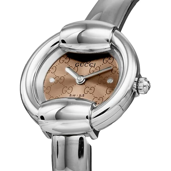 Đồng Hồ Nữ Gucci 1400 Brown Dial Watch YA014514 Màu Bạc/Nâu