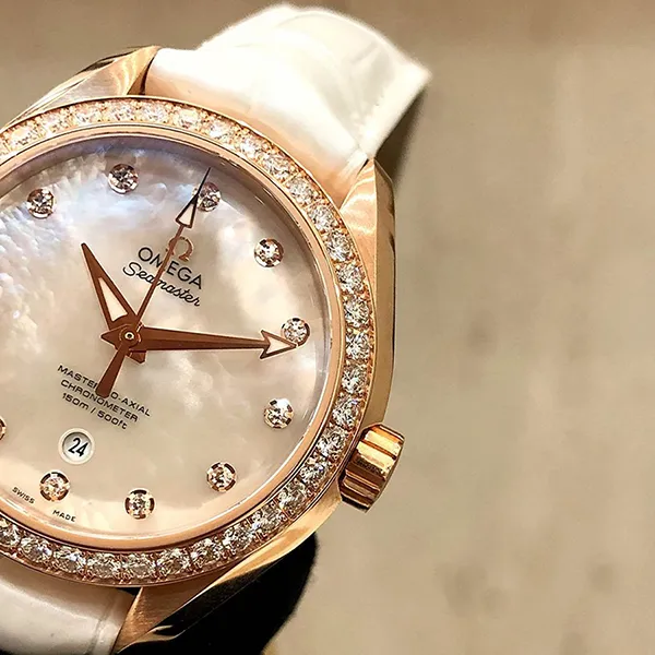 Đồng Hồ Nữ Omega Seamaster Aqua Terra 150M 231.58.34.20.55.003 34 Sedna Gold Màu Trắng (BH Toàn Cầu)