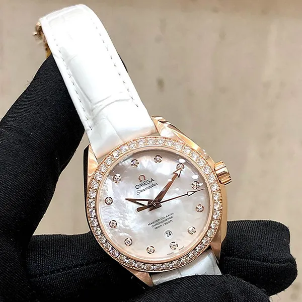 Đồng Hồ Nữ Omega Seamaster Aqua Terra 150M 231.58.34.20.55.003 34 Sedna Gold Màu Trắng (BH Toàn Cầu)