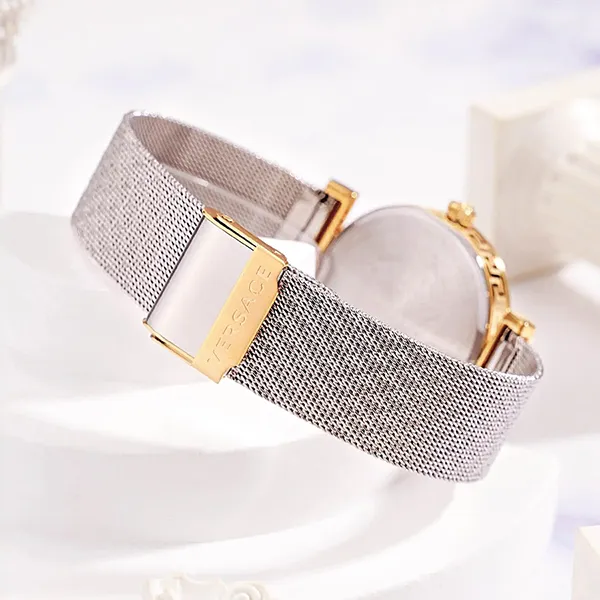 Đồng Hồ Nữ Versace Regalia Bracelet Watch VE6J00623 Màu Xanh Vàng