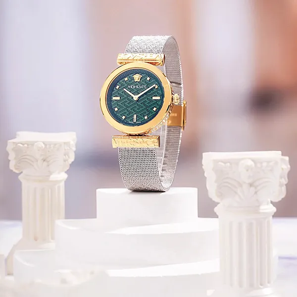 Đồng Hồ Nữ Versace Regalia Bracelet Watch VE6J00623 Màu Xanh Vàng