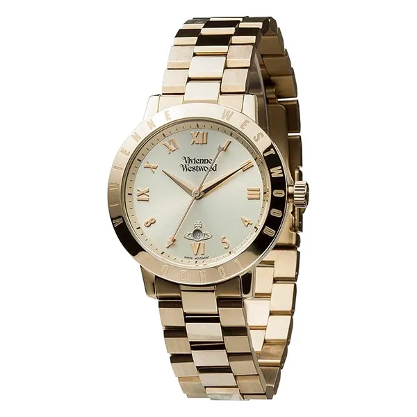 Đồng Hồ Nữ Vivienne Westwood Women's Bloomsbur Quartz Watch With Analogue Display And Stainless Steel Bracelet Gold Màu Vàng Gold